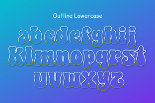 Retro Groovy Font Canva Letter Frames Graphic Print Templates By CreateSurpriseLove 9