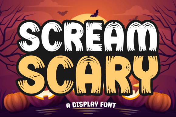 Scream Scary Polices d'Affichage Police Par Faris (7NTypes)