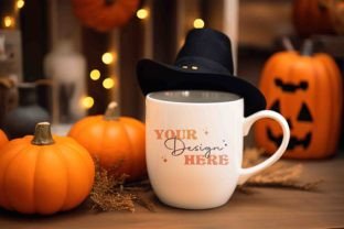10 Halloween Mug Mockups Gráfico Mockups de Productos Diseñados a Medida Por AnnieJolly 11