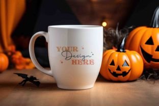10 Halloween Mug Mockups Gráfico Mockups de Productos Diseñados a Medida Por AnnieJolly 7