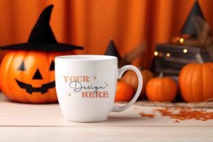 10 Halloween Mug Mockups Gráfico Mockups de Productos Diseñados a Medida Por AnnieJolly 10