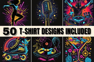 100 Retro Disco T-shirt Designs Prompts Graphic T-shirt Designs By Artistic Revolution 2