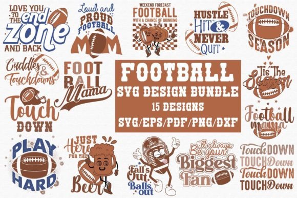 Football SVG PNG Bundle Design Grafik Plotterdateien Von designhouse