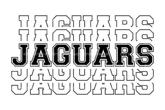 Jaguars Stacked Text Svg Cut File Graphic Crafts By svgvectormonster