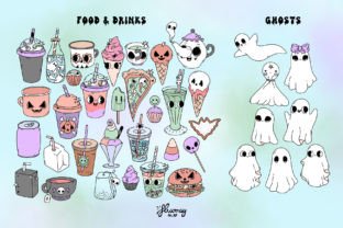 Pastel Goth Spooky Halloween Bundle Graphic Illustrations By huxmay 7