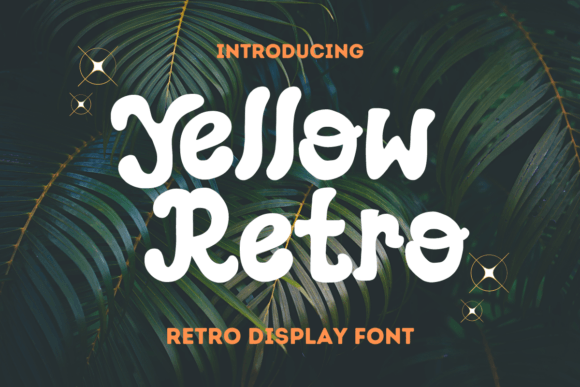 Yellow Retro Display Font By Minimalist Eyes