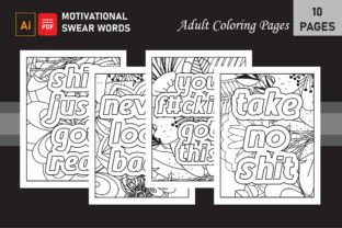 ADULT Motivational Swear Words Coloring Pages Illustration Pages et livres de coloriage pour adultes Par azzziz