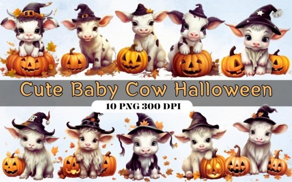 Baby Cow Halloween Png Clipart Graphic Illustrations By A Design