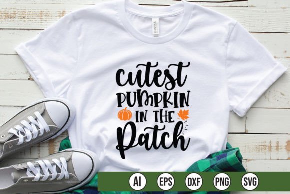 Cutest Pumpkin in the Patch Grafik T-shirt Designs Von Creativelab19