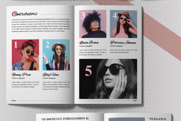 Fashion Magazine Layout Design 2023 Graphic Print Templates By MightyDesign
