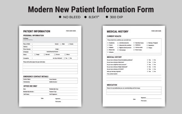 Patient Information Form Gráfico Interiores KDP Por armanmojumdar49