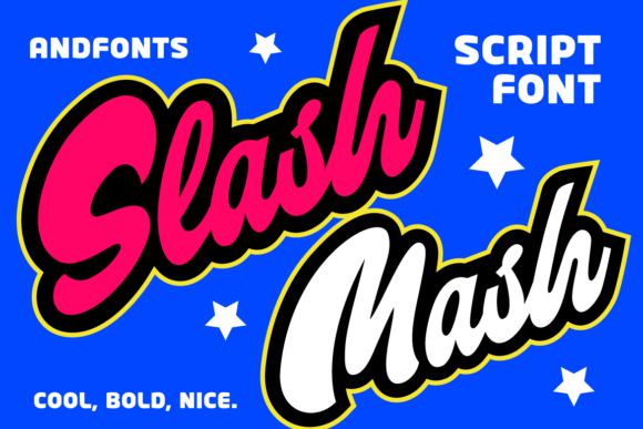 Slash Mash Script & Handwritten Font By andfonts