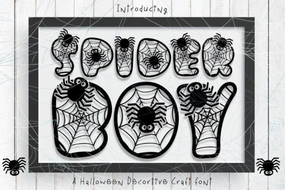 Spider Boy Decorative Font By Nobu Collections