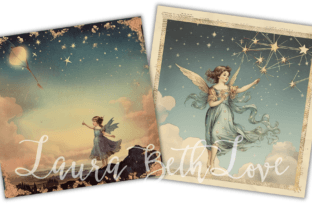 Catch a Falling Star Journal Backgrounds Illustration Fonds d'Écran Par Laura Beth Love 6