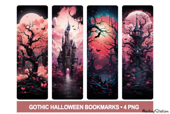 Halloween Bookmarks Printable PNG Bundle Graphic AI Graphics By Mockup Station