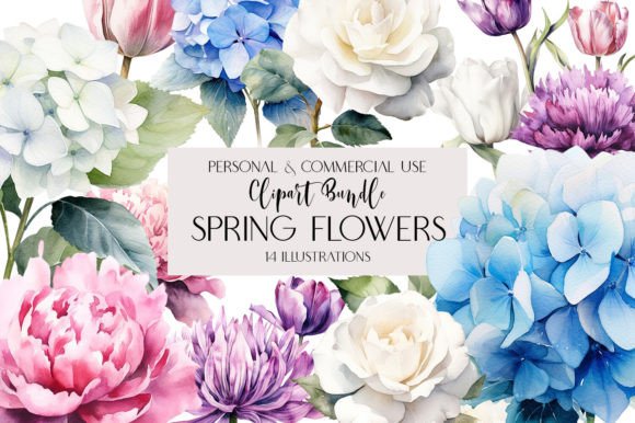 Wedding Spring Flowers Clipart Gráfico PNGs transparentes de IA Por MyMagicWorldArt