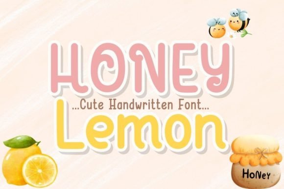 Honey Lemon Fuentes Caligráficas Fuente Por charmingbear59.design