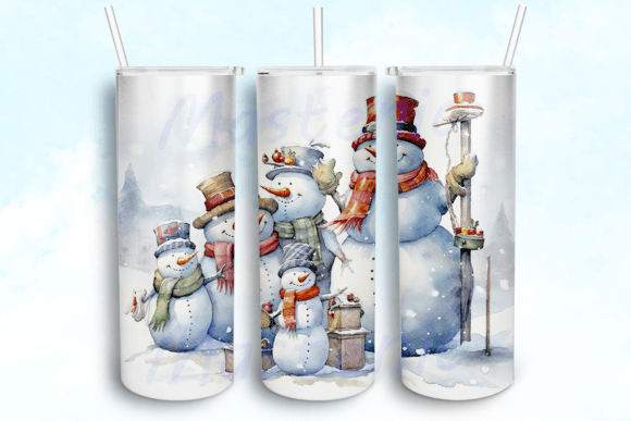 Jolly Snowman Crew Tumbler PNG Graphic Crafts By Mastenic