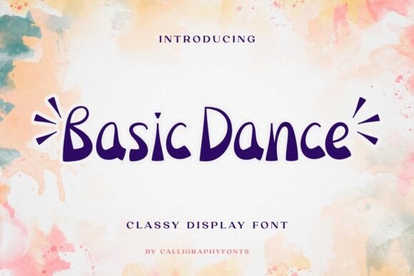 Basic Dance Display Fonts Font Door CalligraphyFonts
