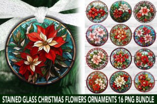 Christmas Floral Sublimation Bundle Graphic Illustrations By Craftinglia 1