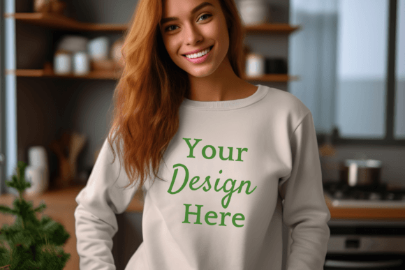 Christmas Mockup - White Sweater Graphic Product Mockups By Lara' s Designs