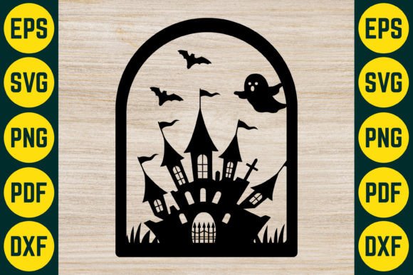 Halloween Spooky Laser Cut SVG Design 11 Gráfico SVG 3D Por Craft Sublimation Design