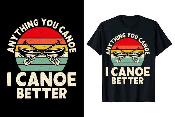 Paddling Boat Kayaking T-shirt Design Graphic T-shirt Designs By tee_expert