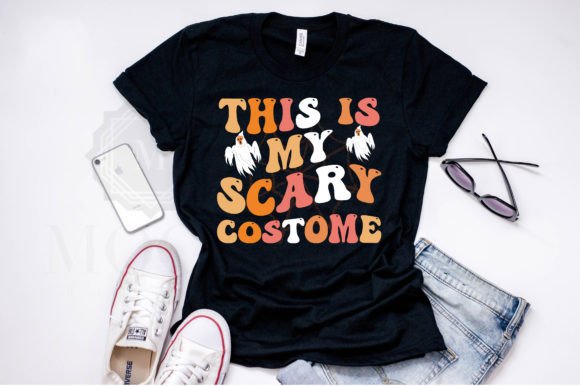 Retro Halloween SVG T Shirt Grafik T-shirt Designs Von Store Hut