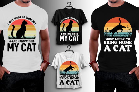 Cat T-Shirt Design Graphic T-shirt Designs By T-Shirt Design Bundle