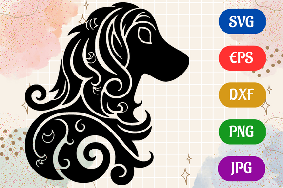 Dog | SVG EPS DXF PNG JPG Silhouette Graphic AI Illustrations By Creative Oasis