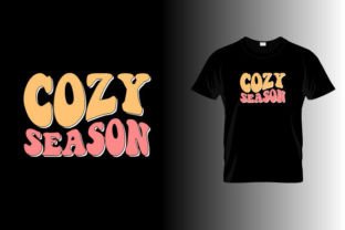 Cozy Season Groovy, Retro T-shirt Design Graphic Crafts By Kanij T-Designer 1