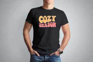 Cozy Season Groovy, Retro T-shirt Design Graphic Crafts By Kanij T-Designer 2