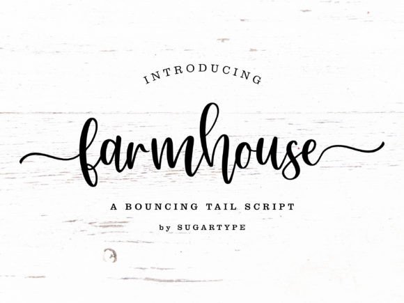 Farmhouse Czcionki Skryptowe Czcionka Przez Sugartype