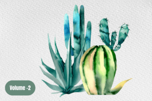 Watercolor Clipart. Cactus Tropical Png Illustration Illustrations Imprimables Par Design Store 1