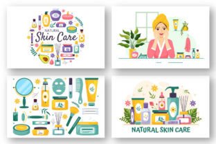 14 Natural Skin Care Vector Illustration Graphic Illustrations By denayunecf 4