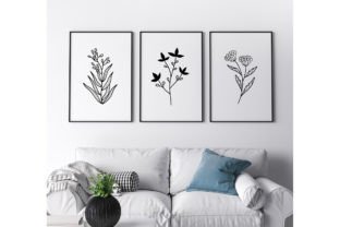 Botanical Elements SVG, Minimal Floral Graphic Crafts By Paper Art Garden 5