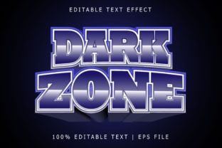 Dark Zone Editable Text Effect Grafika Layer Styles Przez novian.pitulas