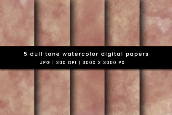 Dull Tone Watercolor Digital Papers Graphic Backgrounds By Pugazh Logan