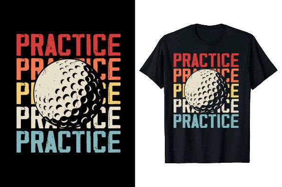 Golf Player Golfing T-shirt Design Gráfico Diseños de Camisetas Por tee_expert