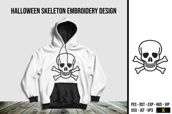 Halloween Skeleton Halloween Design de Broderie Par victortavarez23