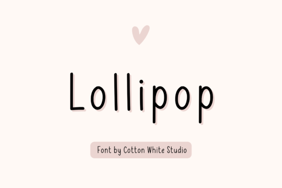 Lollipop Polices Manuscrites Police Par Cotton White Studio