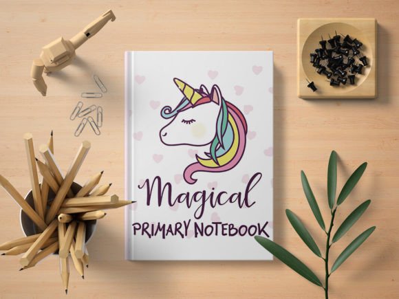 Magical Primary Composition Notebook K-2 Graphic Print Templates By ALittleArtistWeirdo
