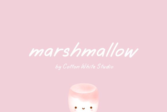 Marshmallow Czcionki Skryptowe Czcionka Przez Cotton White Studio