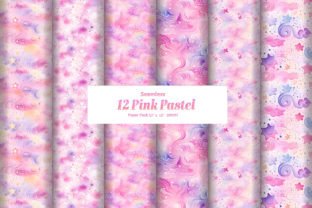 Pink Pastel Digital Paper Pack Graphic Backgrounds By DifferPP 3