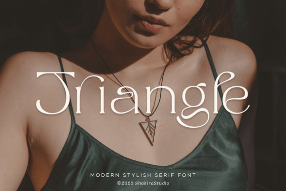 Triangle Serif Font By Shakira Studio