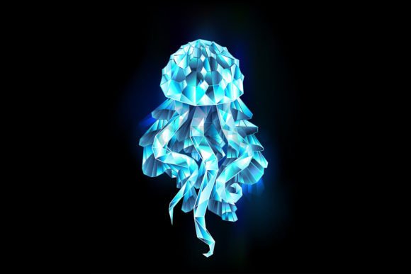 Ice Jellyfish Grafik Druckbare Illustrationen Von Blackmoon9