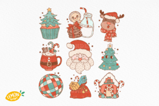 Retro Christmas PNG Sublimation Bundle Graphic Crafts By Lemon.design 14