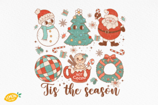Retro Christmas PNG Sublimation Bundle Graphic Crafts By Lemon.design 3