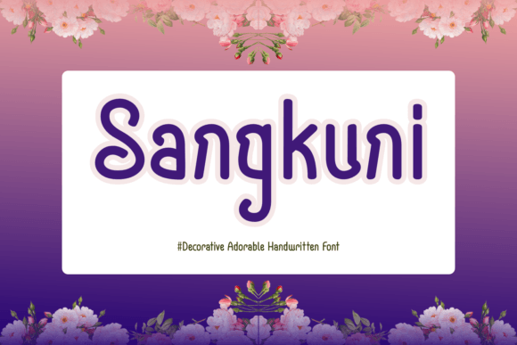 Sangkuni Display-Schriftarten Schriftart Von Yan (7NTypes)