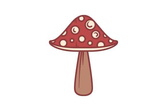 Spotted Mushroom Jesień Plik rękodzieła do wycinania Przez Creative Fabrica Crafts